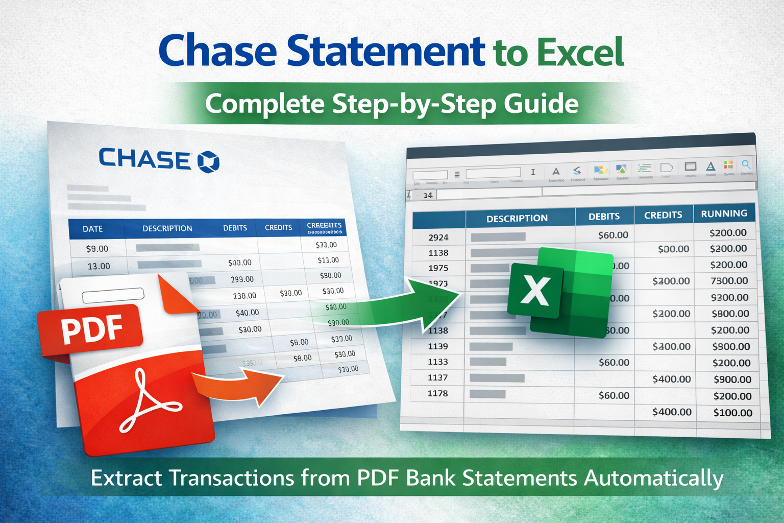 Chase Statement to Excel: Complete Step-by-Step Guide (2026)