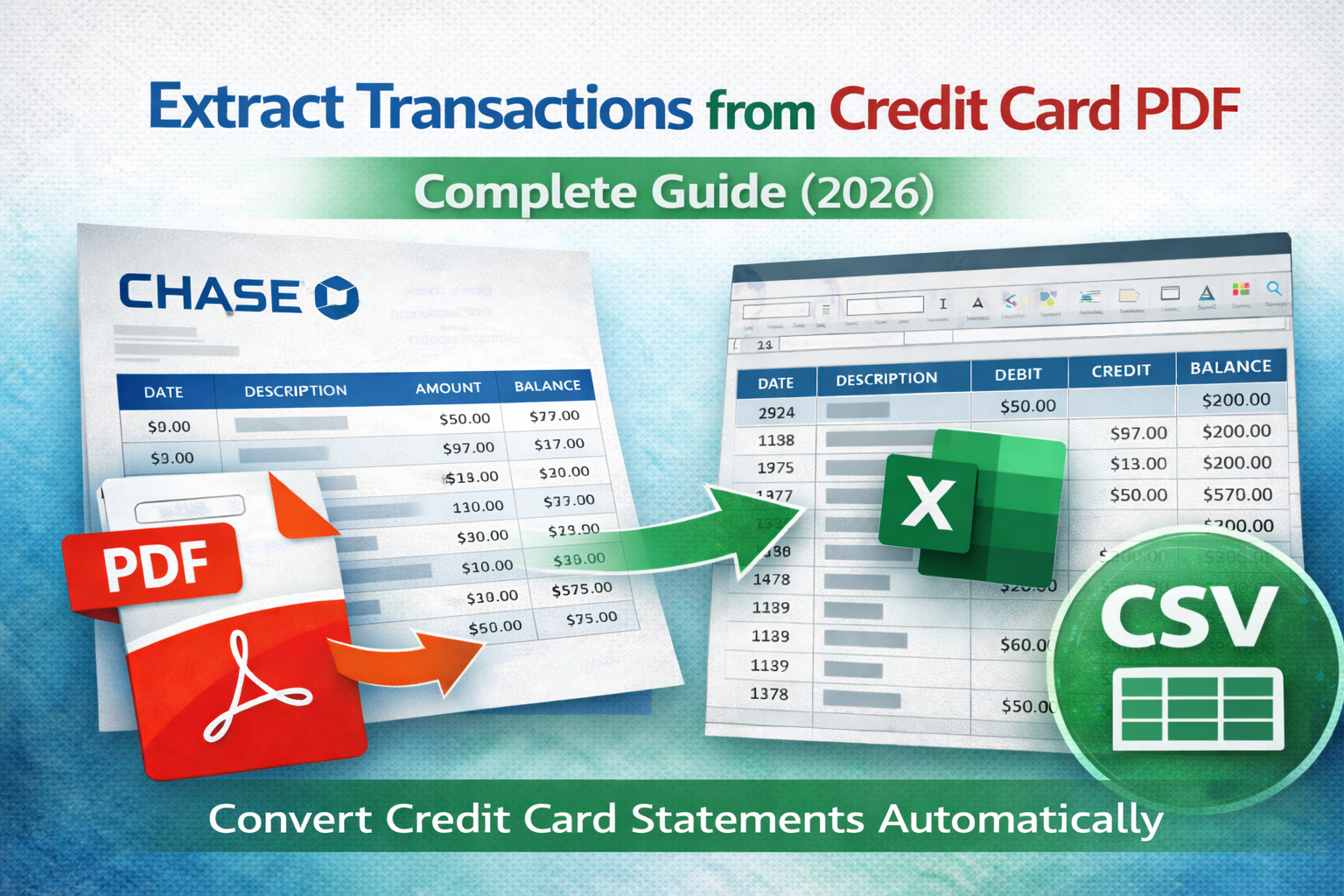 Extract Transactions from Credit Card PDF: Complete Guide (2026)